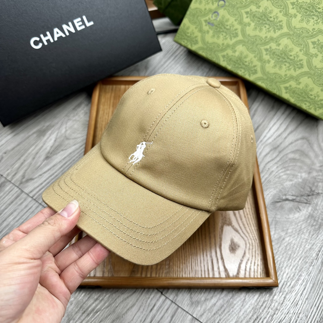 。Polo。原版11拼接包边纯棉刺绣小标鸭舌帽。【配防尘袋】细节决定品质！灰常厚实！非市面上那种薄布，软