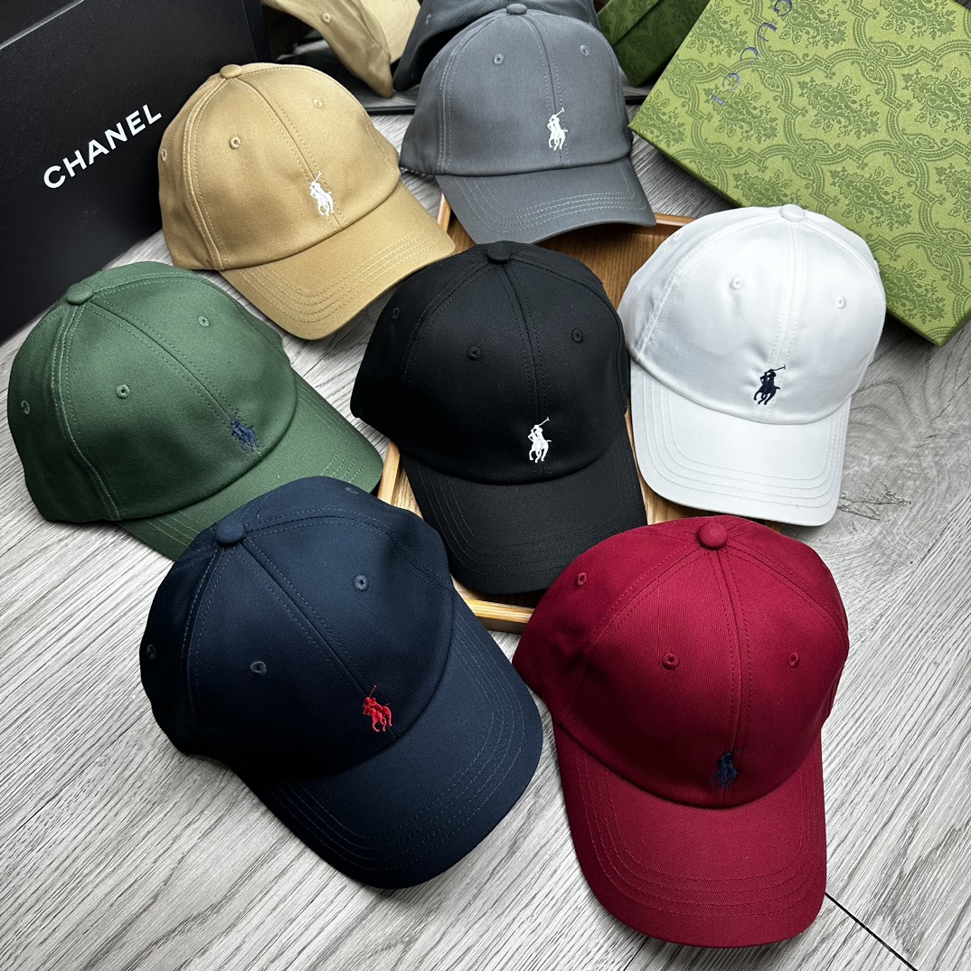 。Polo。原版11拼接包边纯棉刺绣小标鸭舌帽。【配防尘袋】细节决定品质！灰常厚实！非市面上那种薄布，软