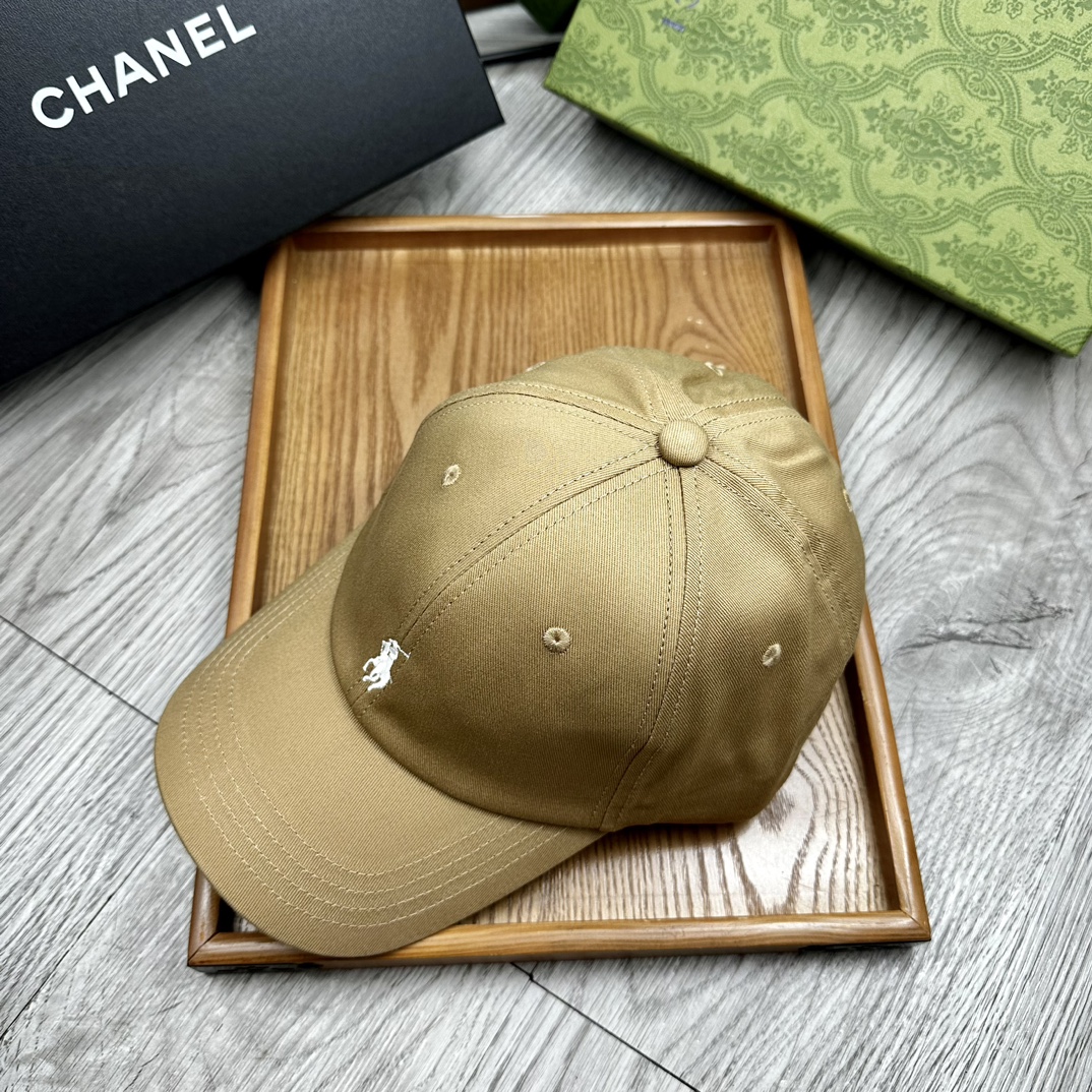 。Polo。原版11拼接包边纯棉刺绣小标鸭舌帽。【配防尘袋】细节决定品质！灰常厚实！非市面上那种薄布，软