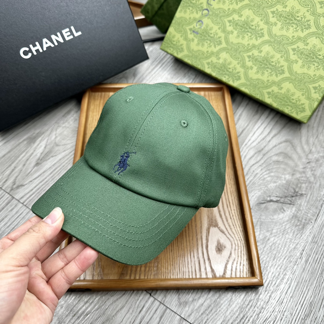 。Polo。原版11拼接包边纯棉刺绣小标鸭舌帽。【配防尘袋】细节决定品质！灰常厚实！非市面上那种薄布，软