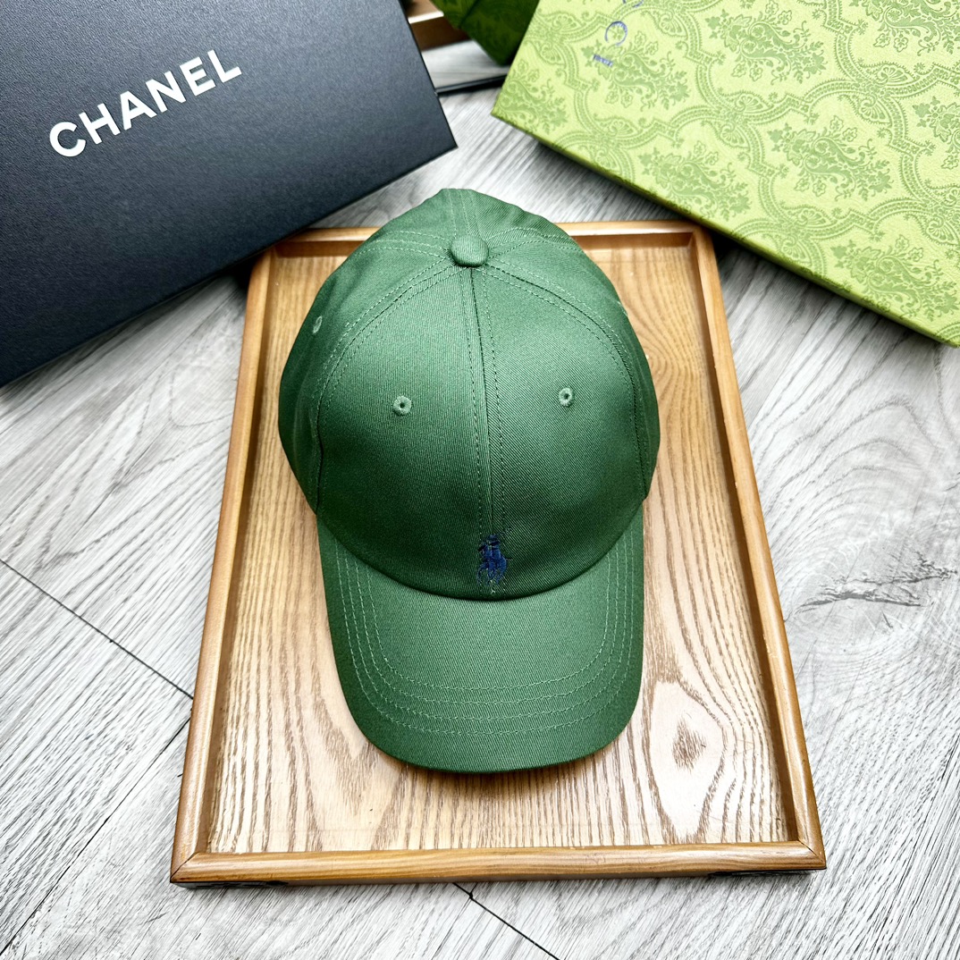 。Polo。原版11拼接包边纯棉刺绣小标鸭舌帽。【配防尘袋】细节决定品质！灰常厚实！非市面上那种薄布，软