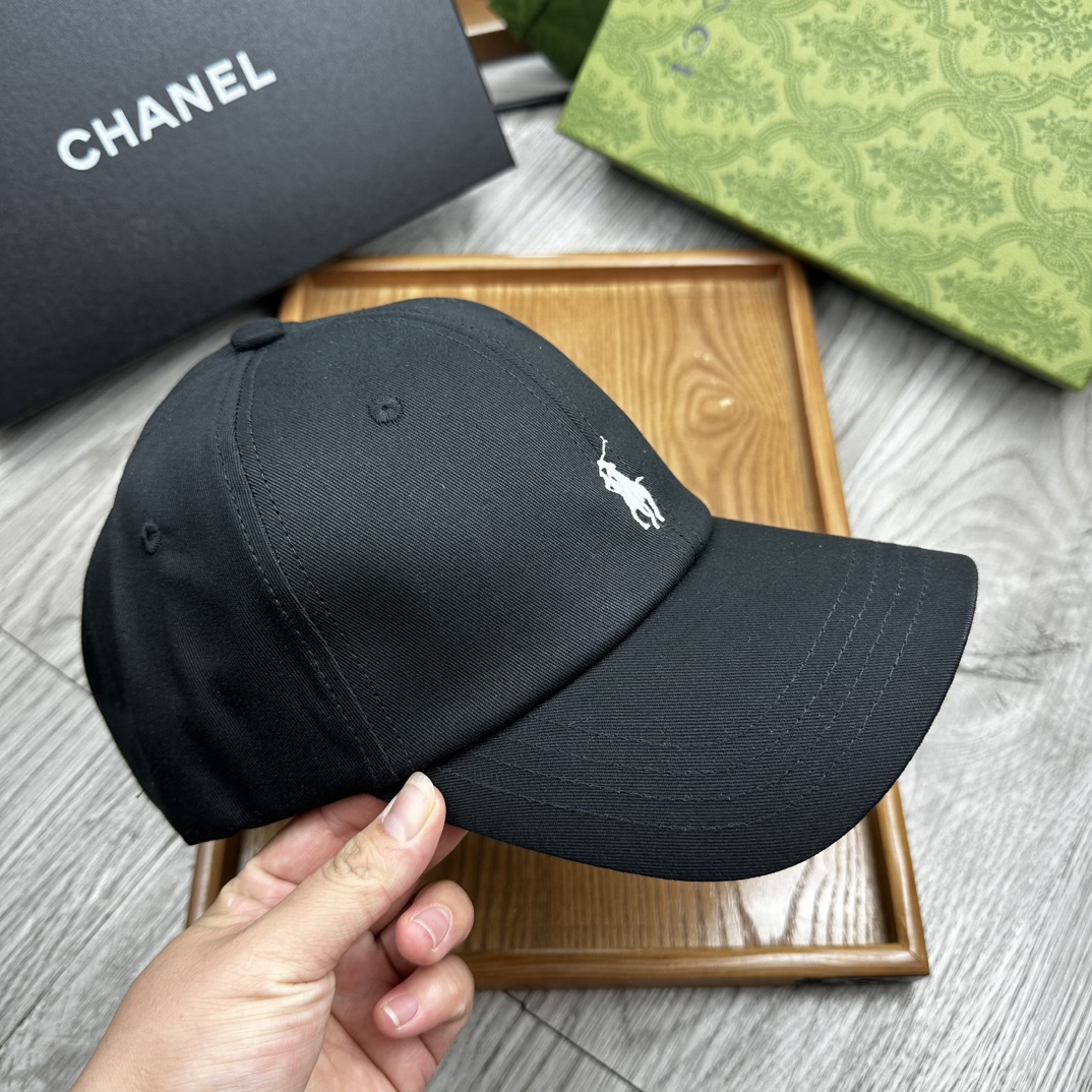 。Polo。原版11拼接包边纯棉刺绣小标鸭舌帽。【配防尘袋】细节决定品质！灰常厚实！非市面上那种薄布，软