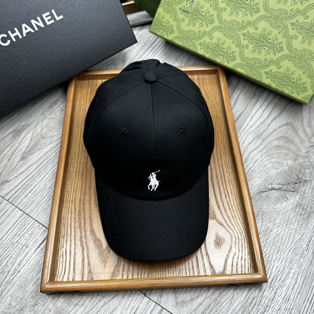 。Polo。原版11拼接包边纯棉刺绣小标鸭舌帽。【配防尘袋】细节决定品质！灰常厚实！非市面上那种薄布，软