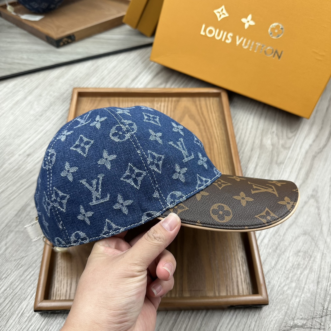 High-End Cowboy Skin Cap: Oxford Material, Cow Skin, Quality Details. - 图片 6
