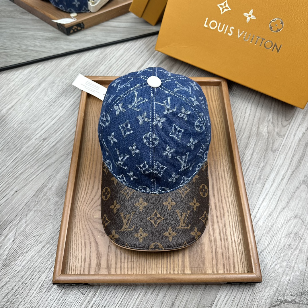 High-End Cowboy Skin Cap: Oxford Material, Cow Skin, Quality Details. - 图片 2