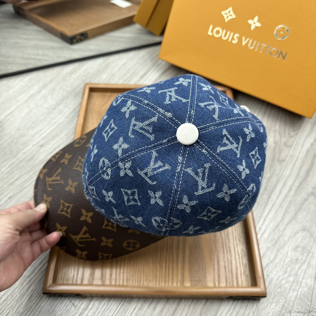 High-End Cowboy Skin Cap: Oxford Material, Cow Skin, Quality Details. - 图片 8