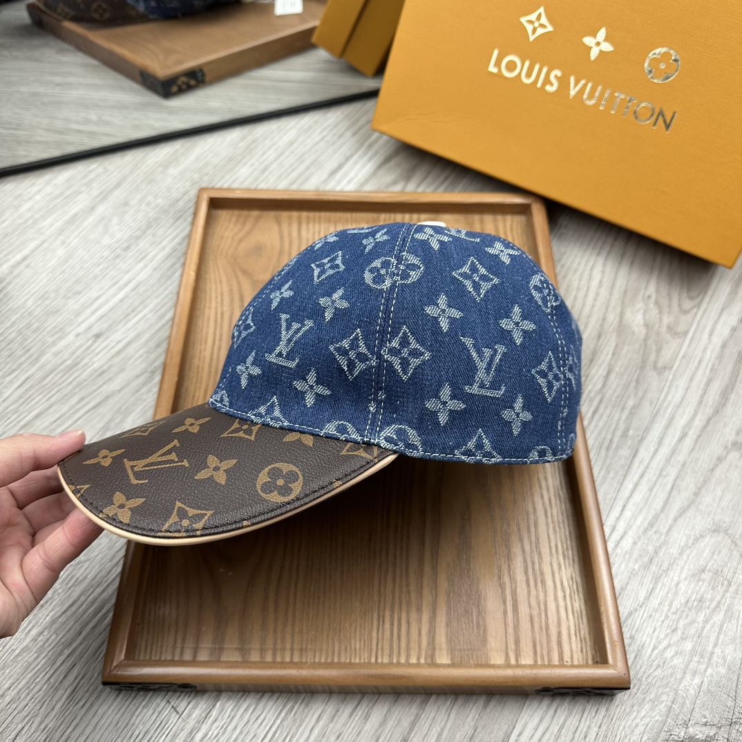 High-End Cowboy Skin Cap: Oxford Material, Cow Skin, Quality Details. - 图片 7