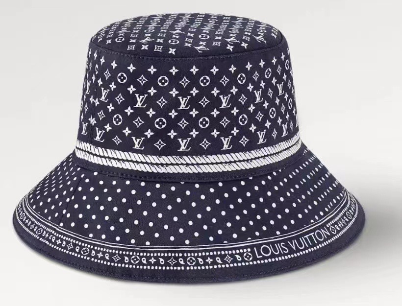 Louis Vuitton Sombreros Sombrero de cubo Impresión Universal para hombres y mujeres Algodón