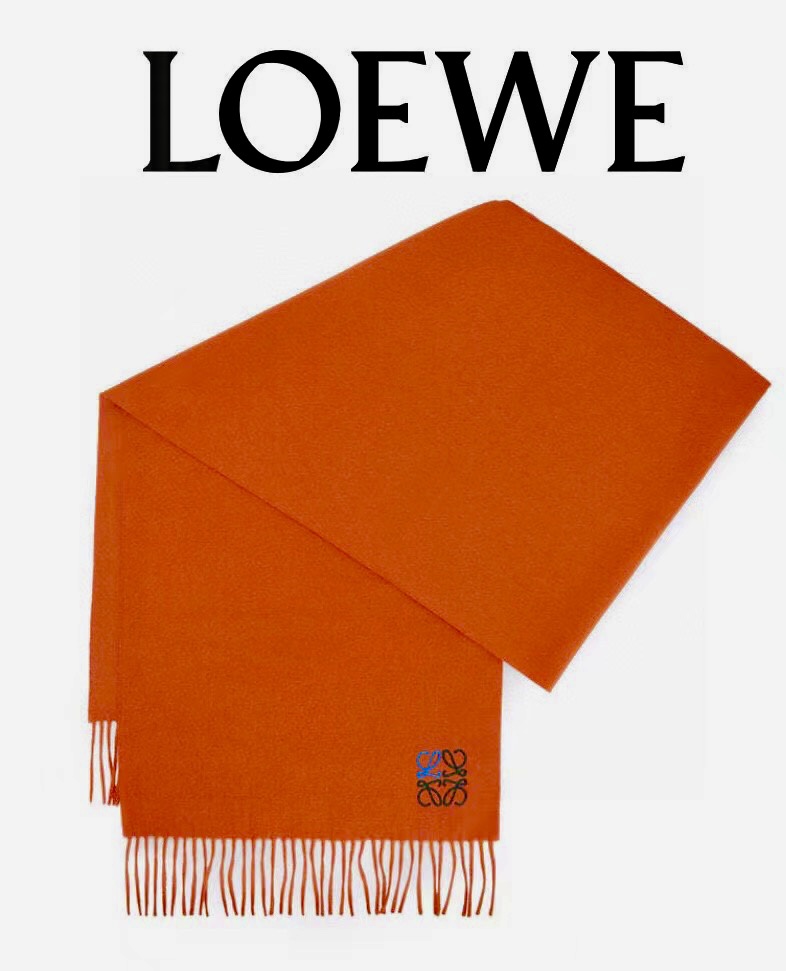 Loewe刺绣羊绒围巾怒赞自留难得的高端男款！家属福利！L非常正的男士围巾面料大爱非常柔软细腻舒服轻度水