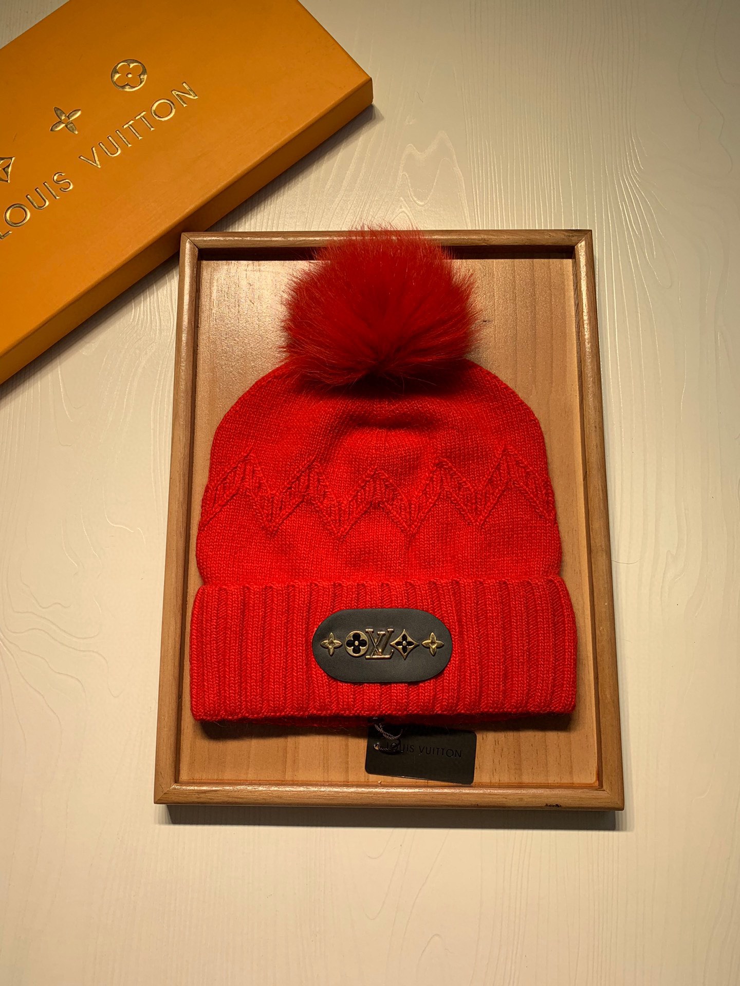 🌹。L家。 【羊毛单帽-带狐狸毛球】客供小羊毛！珍贵典藏的灵魂帽子！客供色纱.每个颜色都非常好看！经典！