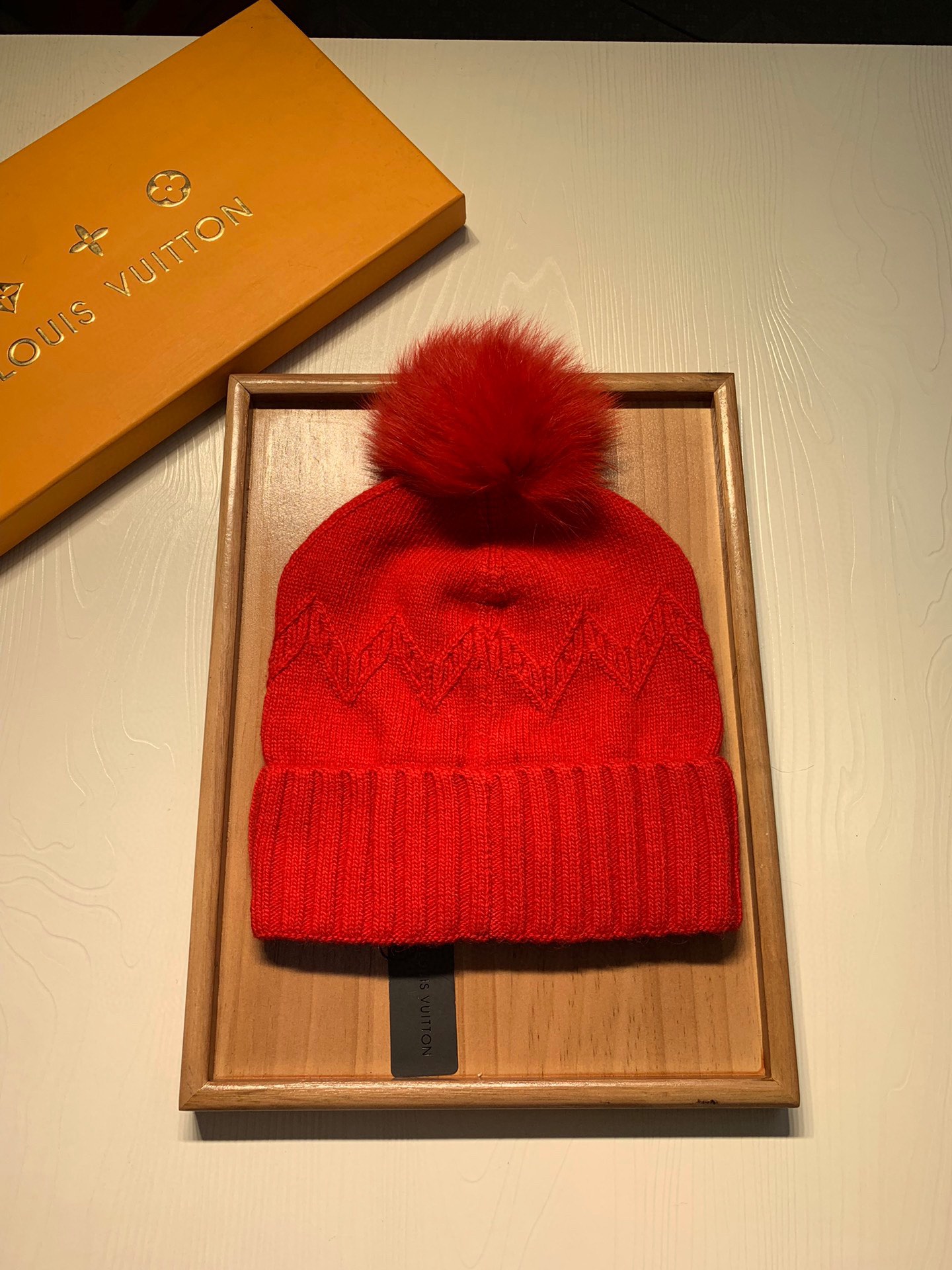 🌹。L家。 【羊毛单帽-带狐狸毛球】客供小羊毛！珍贵典藏的灵魂帽子！客供色纱.每个颜色都非常好看！经典！