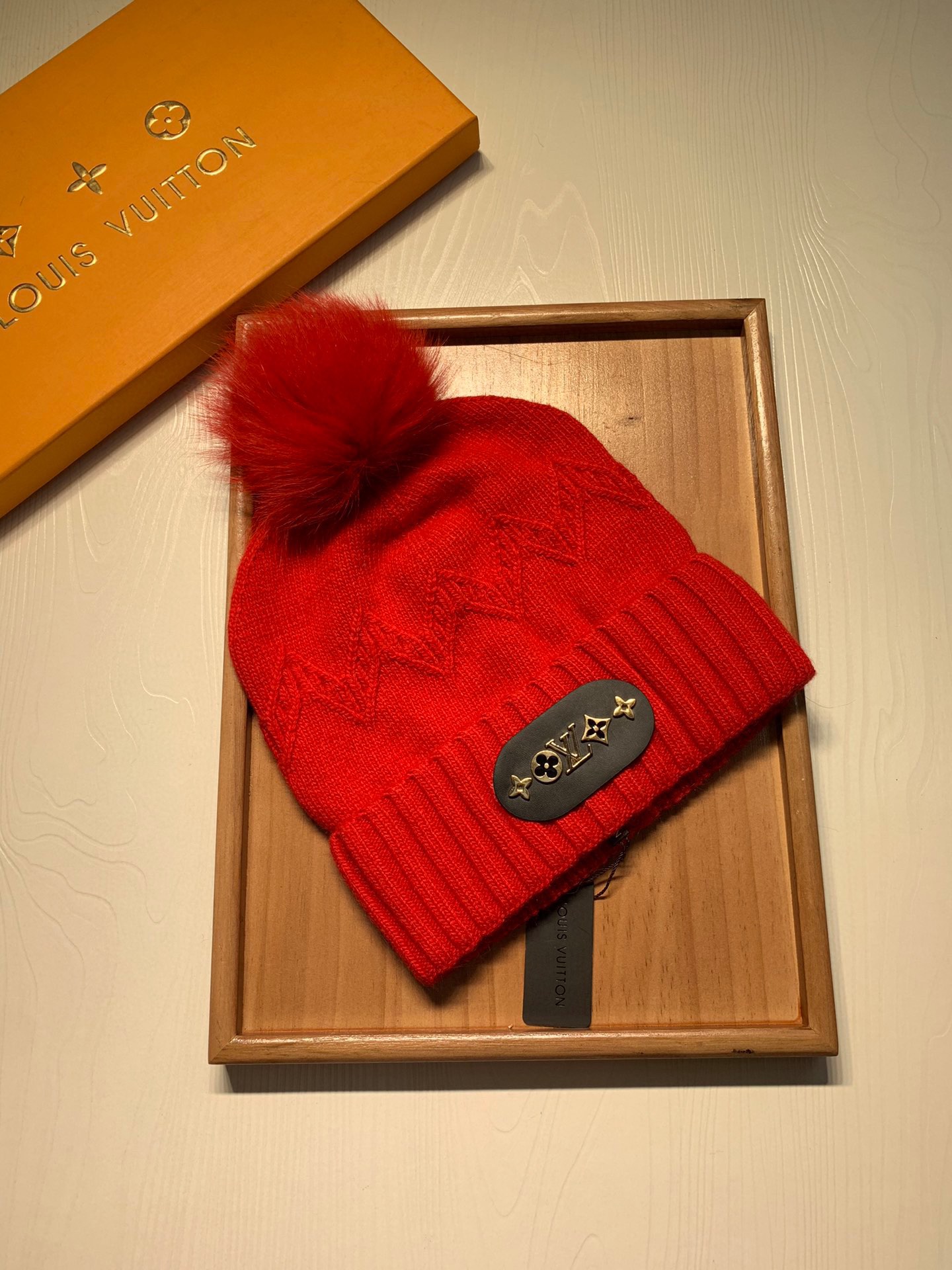 🌹。L家。 【羊毛单帽-带狐狸毛球】客供小羊毛！珍贵典藏的灵魂帽子！客供色纱.每个颜色都非常好看！经典！