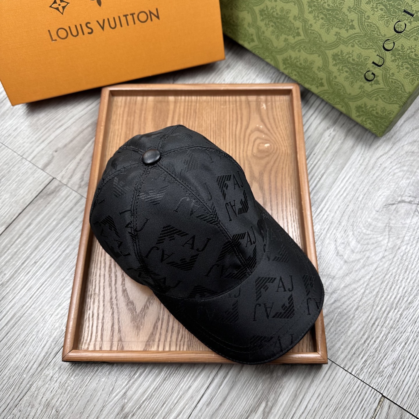 High-End Monochrome Amani Hats: Oxford Material, Leather Details, Special Quality - 图片 3