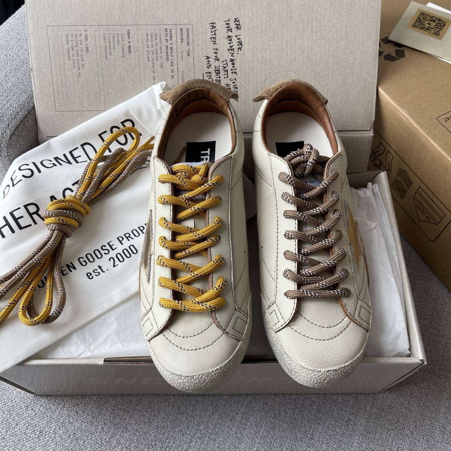 GGDB Star Dirty Sneakers Leather Low-Top Skate Shoes