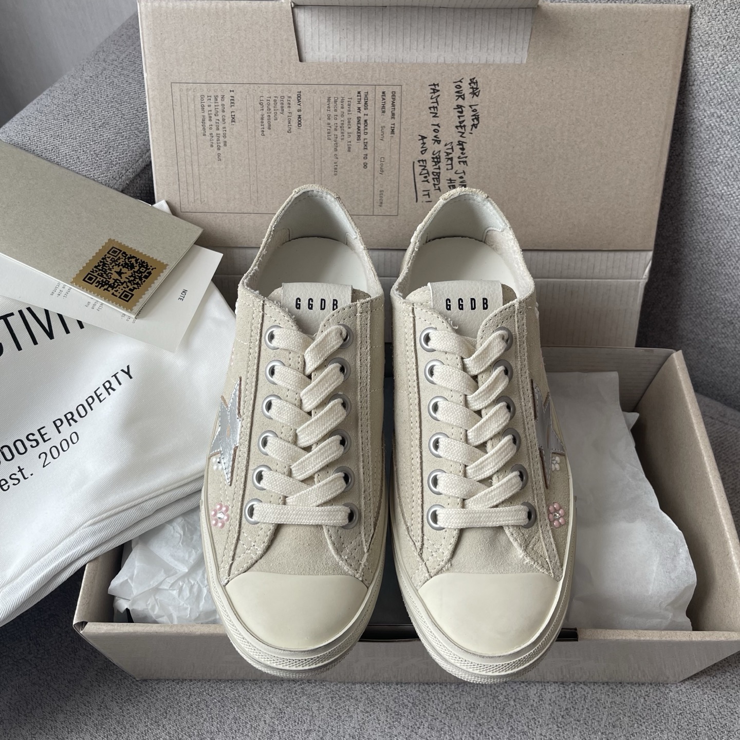 GGDB Low-Top Suede Dirty Sneakers Lace-Up Skate Shoes