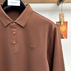 Prada普拉达独家专供6新款原单男士Polo长袖高端定制 高版本 时尚百搭爆款,原版进口纯棉珠地面料 胸前logo图案 Prada普拉达独家专供6新款原单男士Polo长袖高端定制 高版本 时尚百搭爆款,原版进口纯棉珠地面料 胸前logo图案
