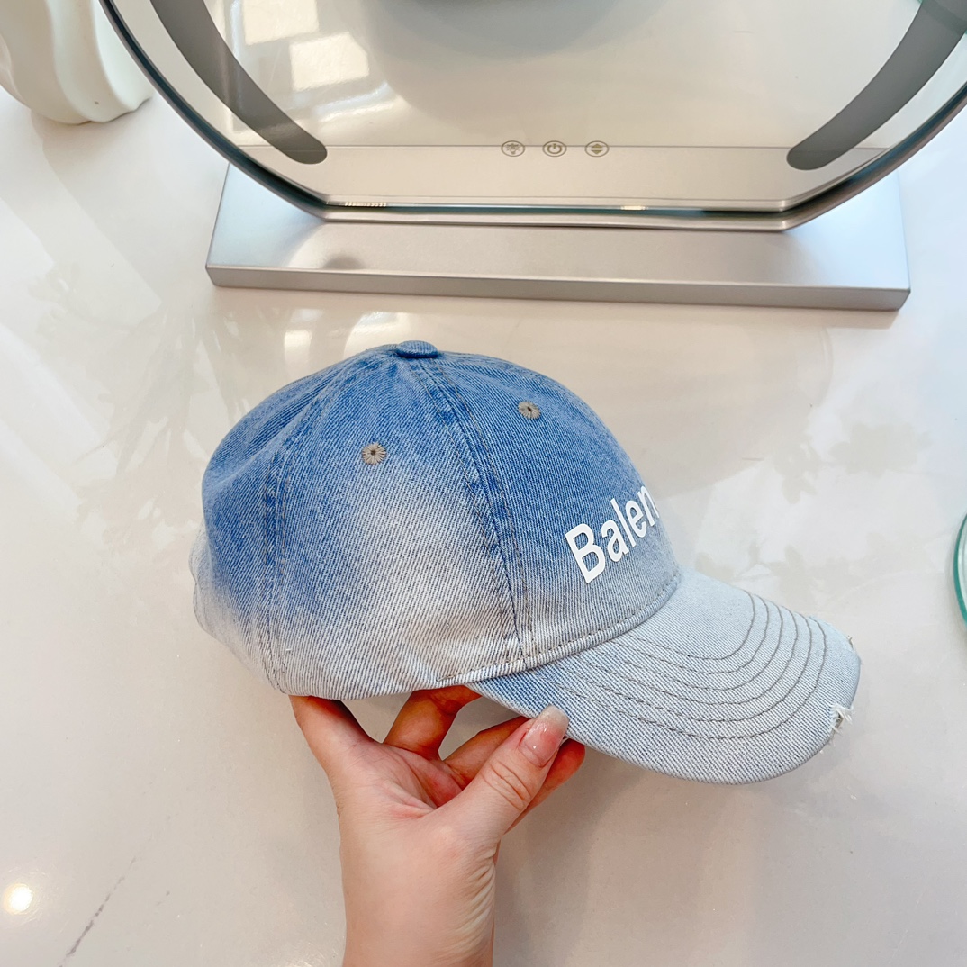 발렌시아가 타이다이 데님 베이스볼캡 상세 이미지 5