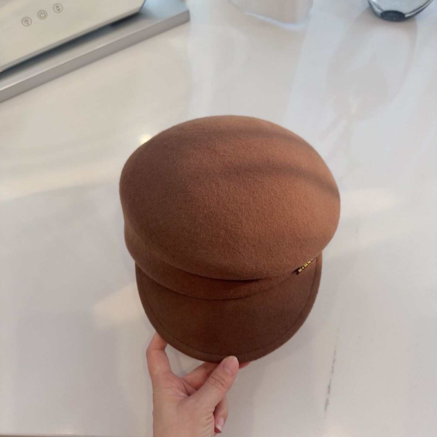 버버리 울 펠트 라이딩 모자 상세 이미지 5