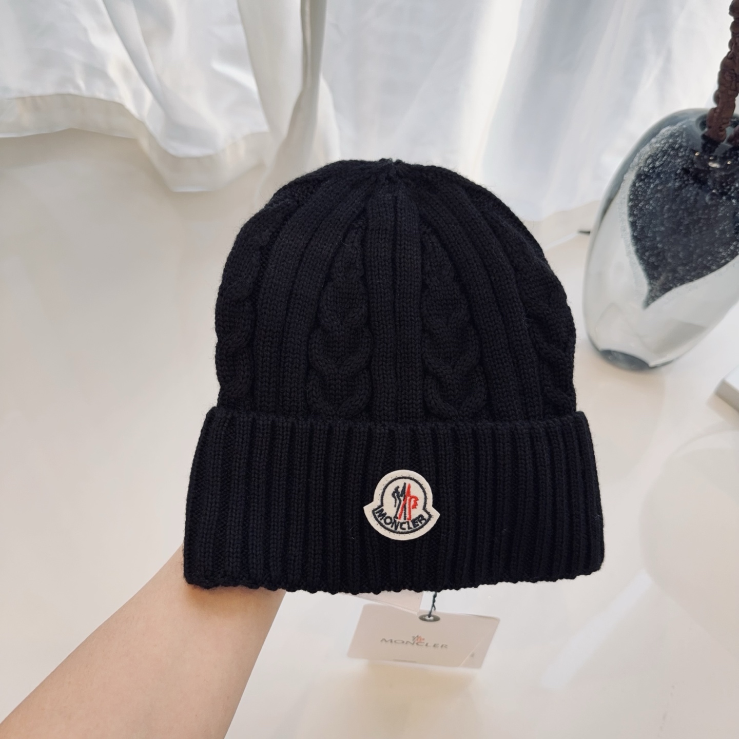 몽클레어 케이블 울 비니 79363 이미지 5
