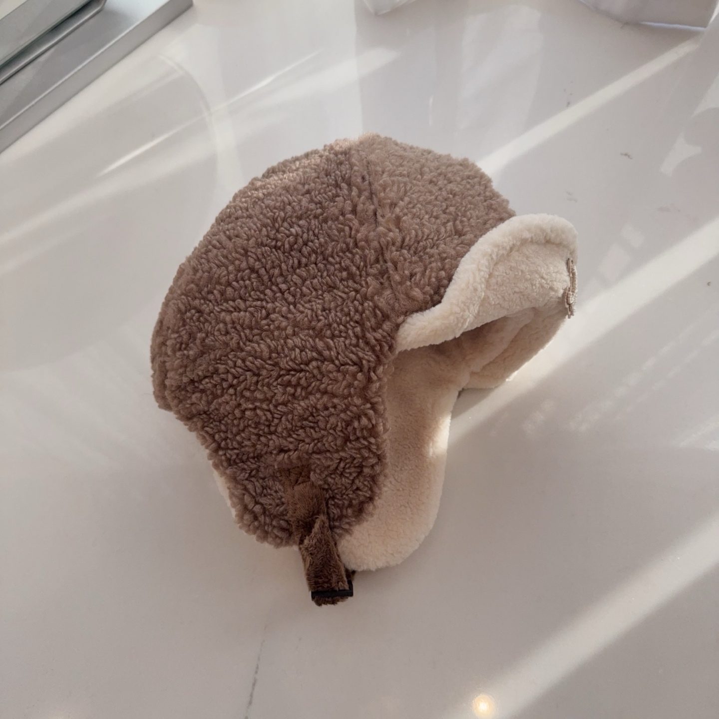 셀린느 이중 구조 램 울 귀마개 모자 상세 이미지 5