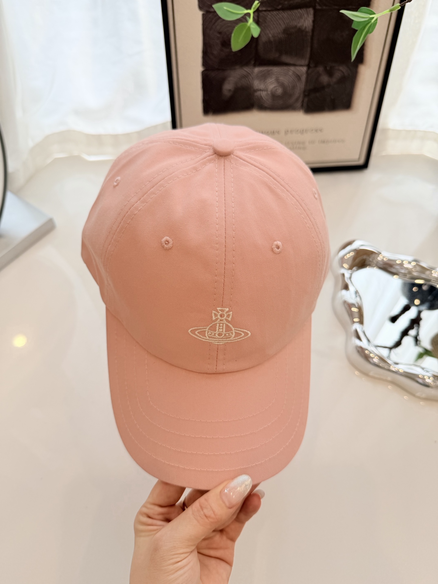 비비안웨스트우드 토성 자수 베이스볼 모자 81974 이미지 4