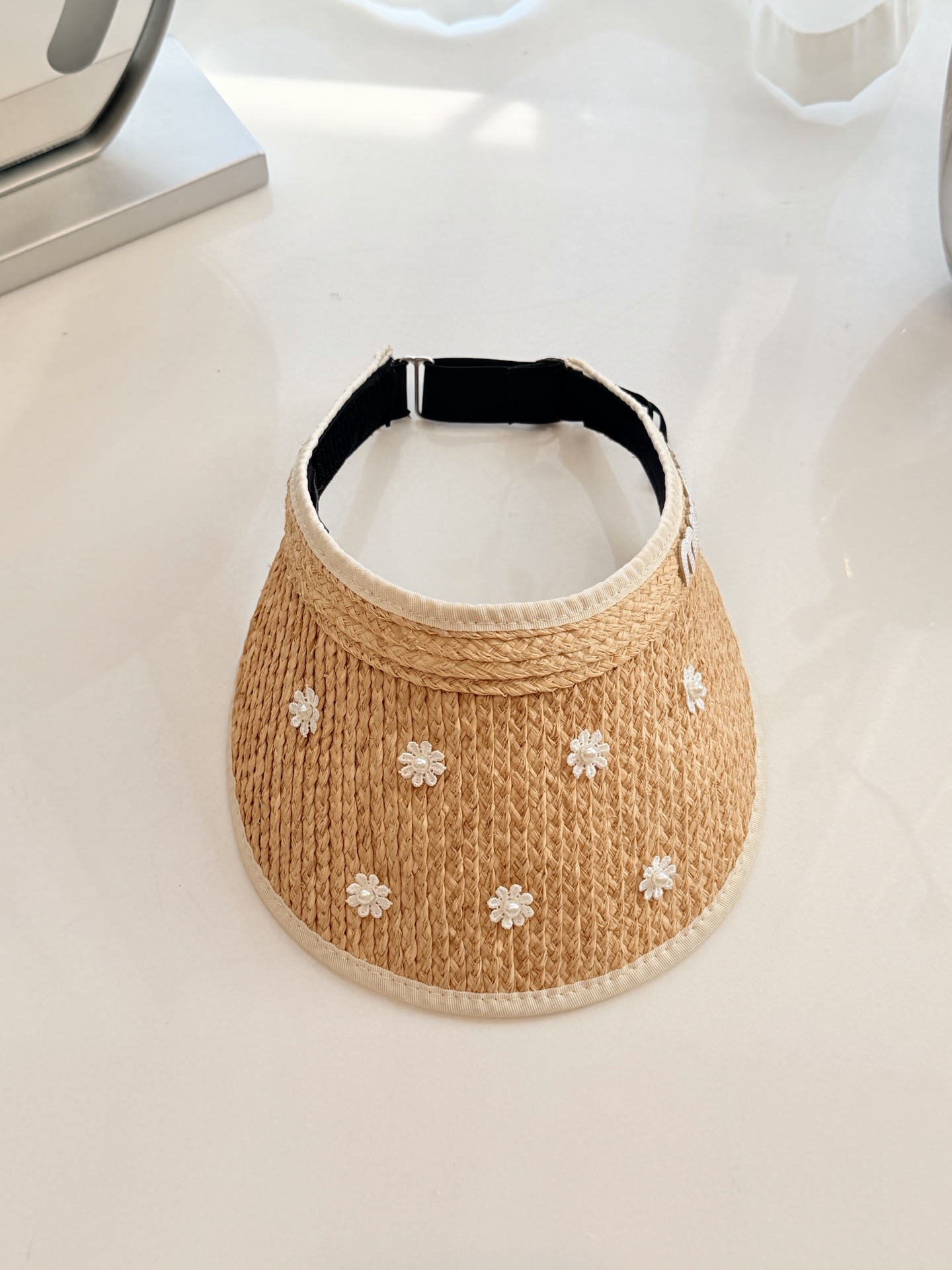 \nmiumiu拉菲草空顶帽