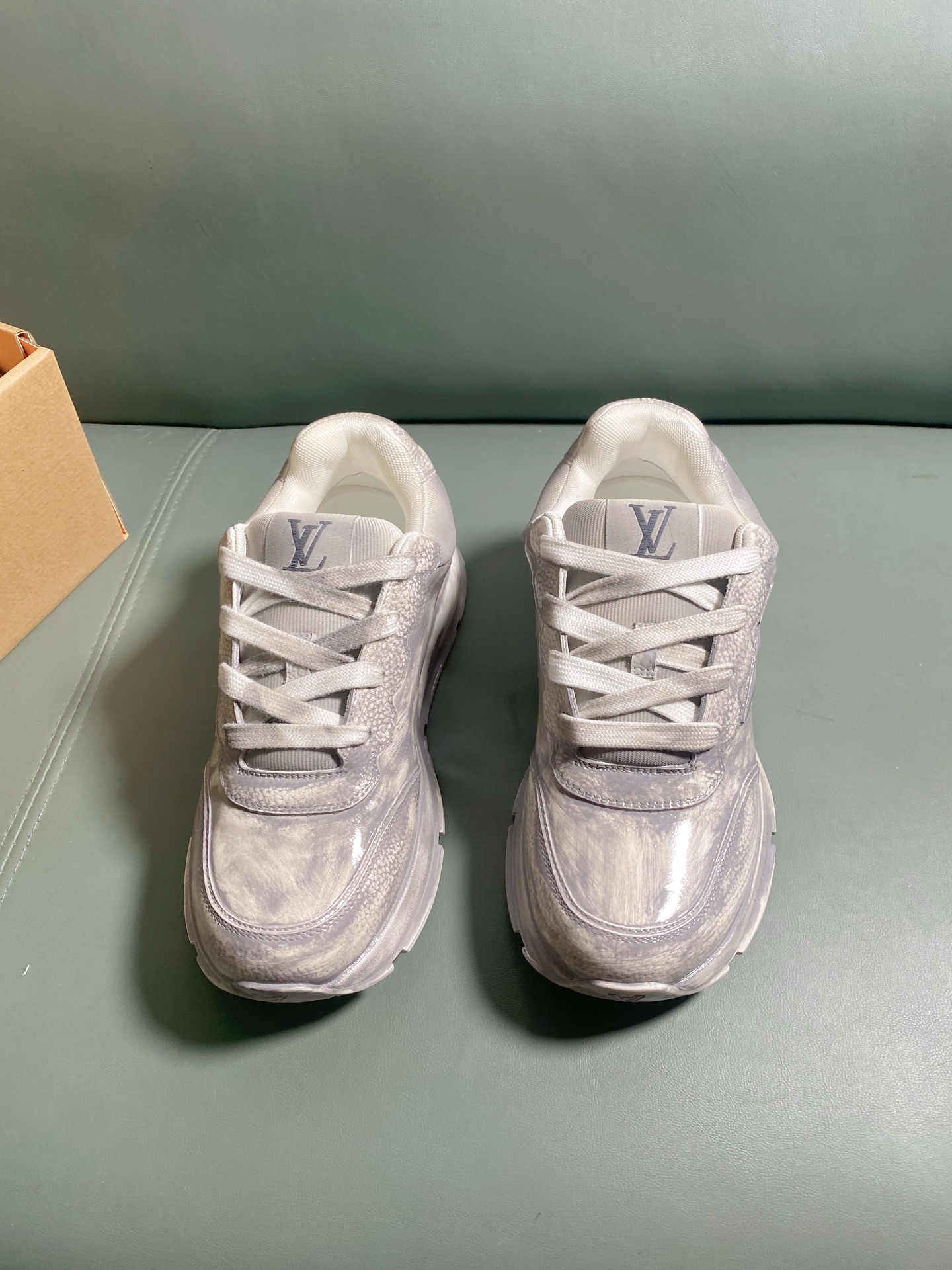 LV Style Leather Men's Shoes Lookbook Reference image 1