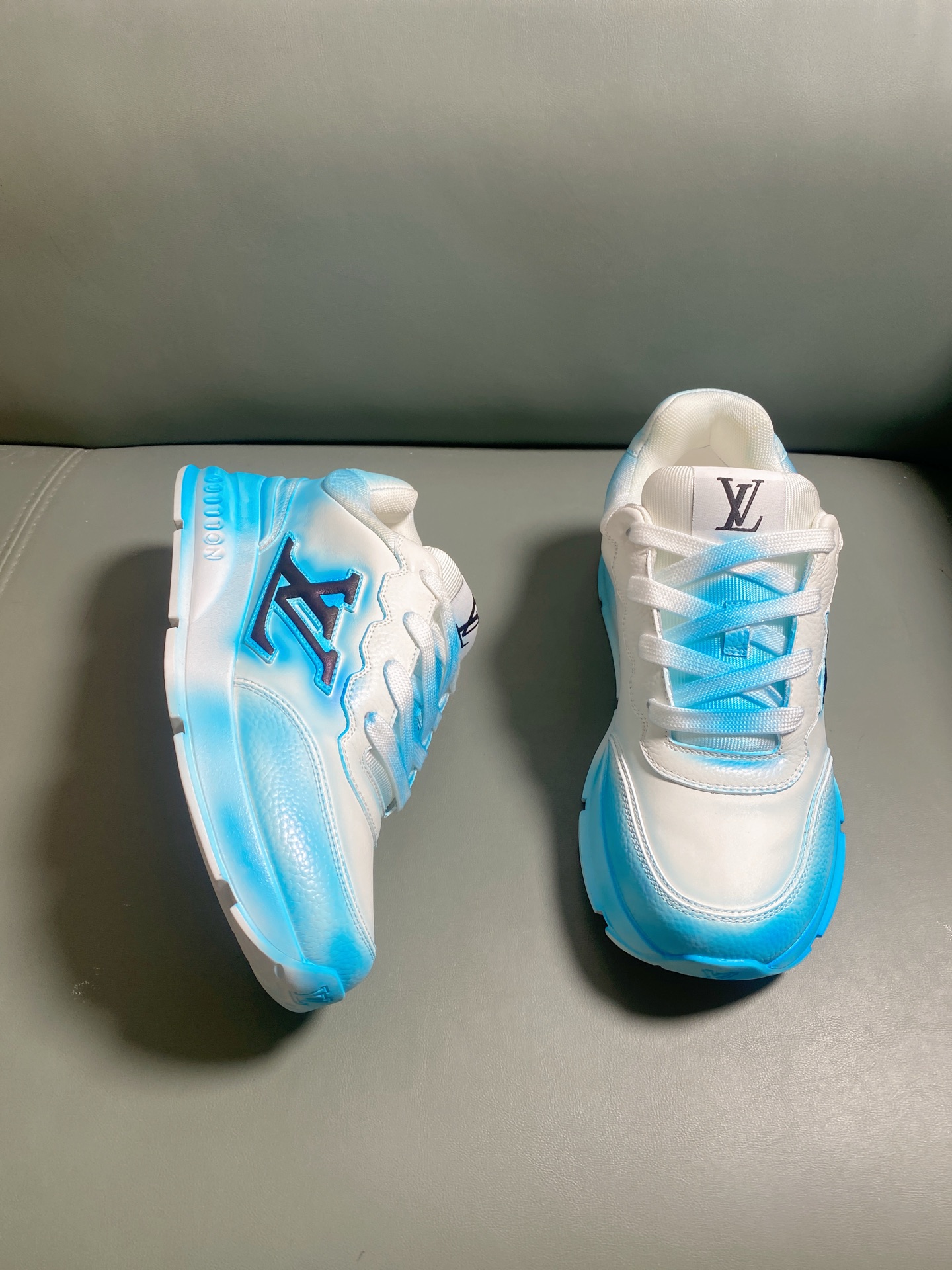 LV Style Leather Men's Shoes Lookbook Reference image 2
