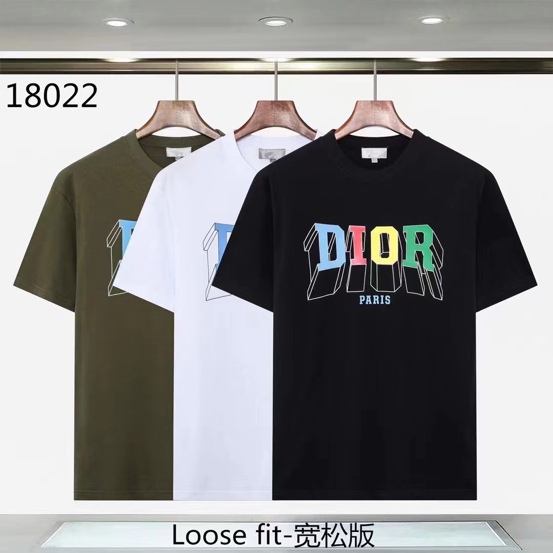 Dior Clothing T-Shirt Shop the Best High Authentic Quality Replica
 Men Cotton Short Sleeve