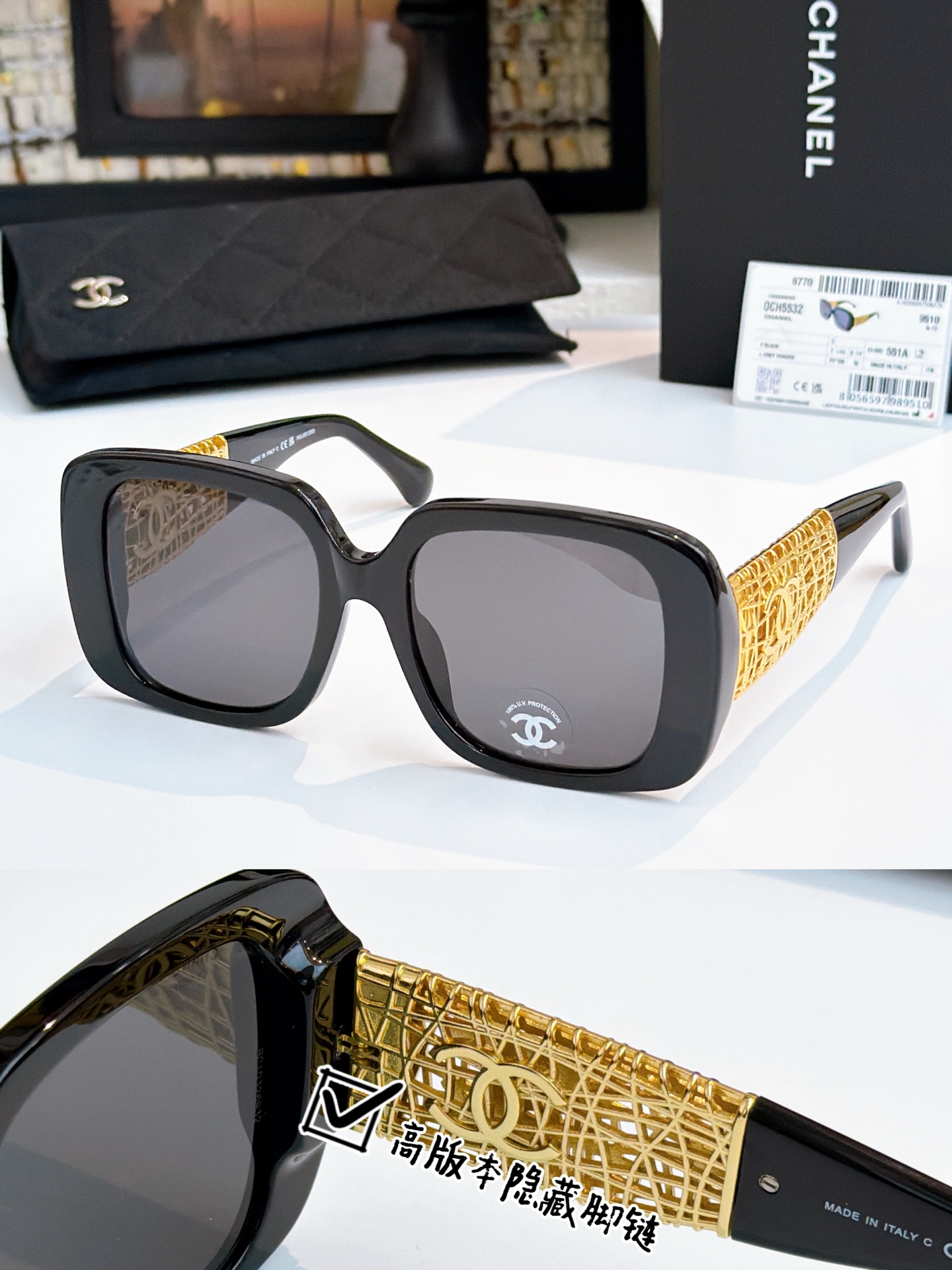 高版本 原版脚链CHANE*MOD： 5532SIZE：54口19-40🔝🔝