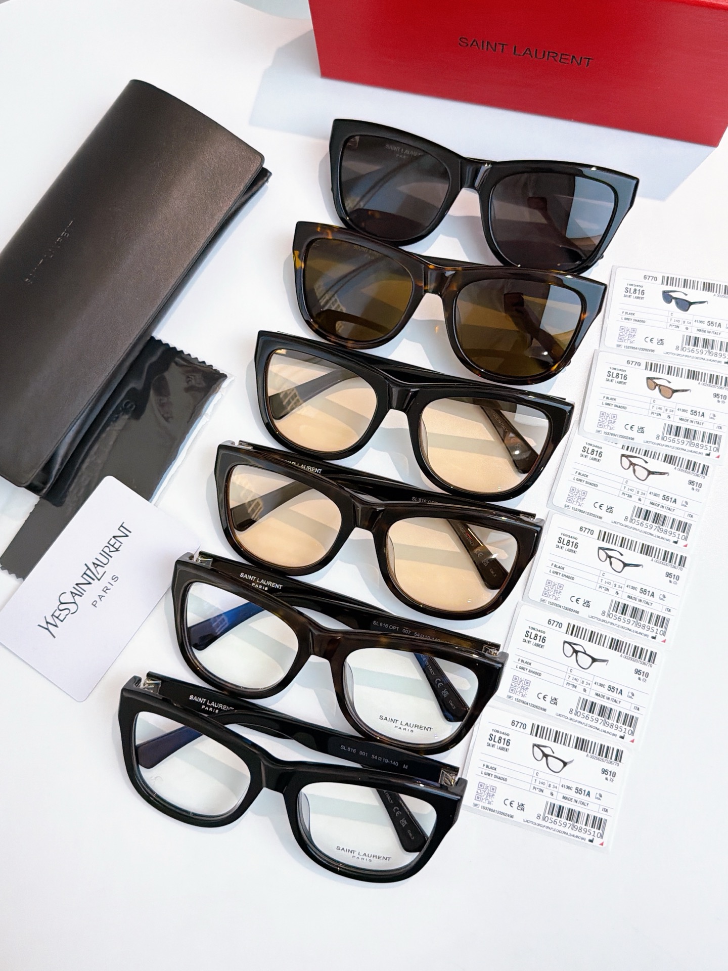 高版本一体水晶logoSAINT LAURENTMOD：SL816Size：54口19-140🔝🔝