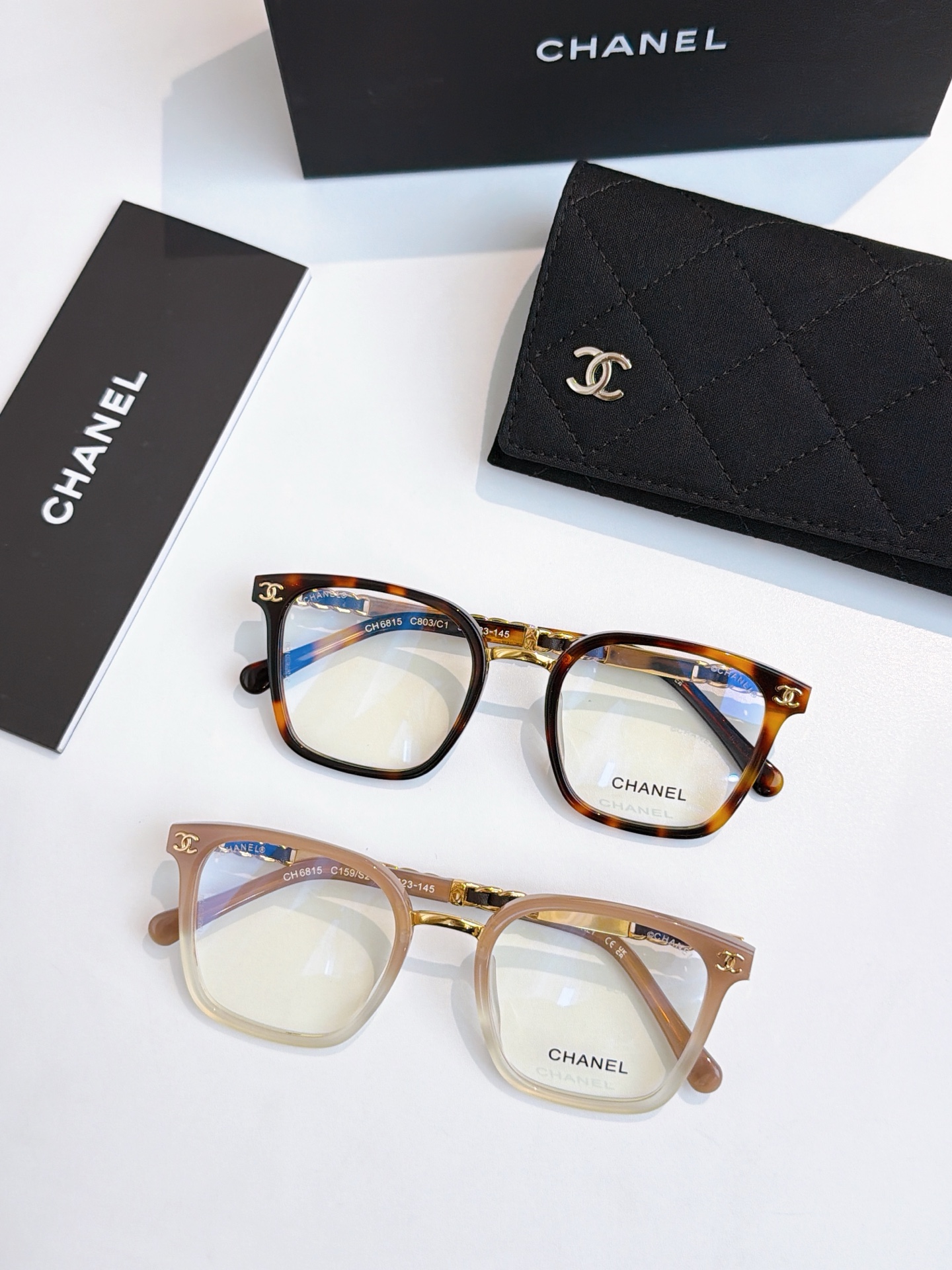 福牌镜框CHANE*MOD：6815 SIZE：52-23-145🔝🔝