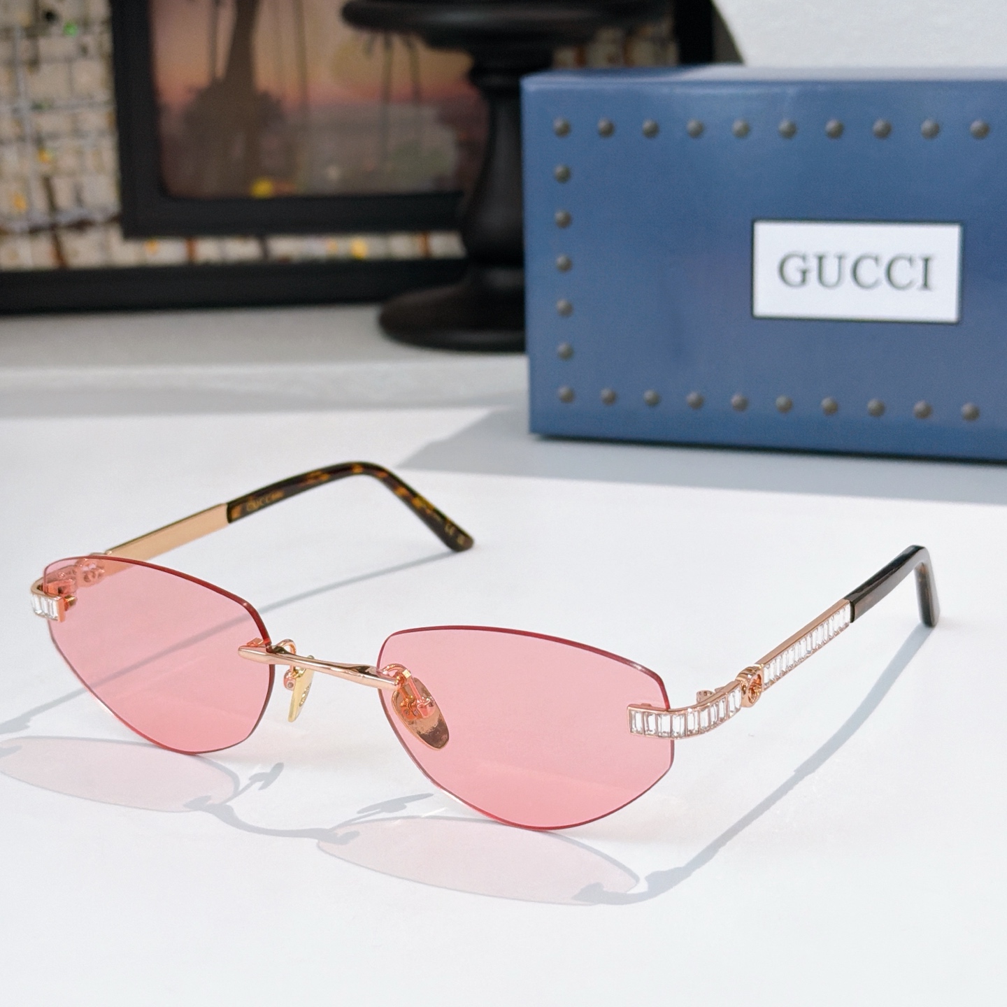 GUCC*MODEL：GG2215SSIZE：56口20-140🔝🔝 带钻➕10