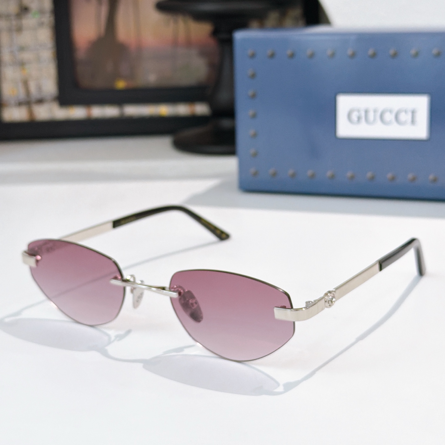 GUCC*MODEL：GG2215SSIZE：56口20-140🔝🔝 带钻➕10