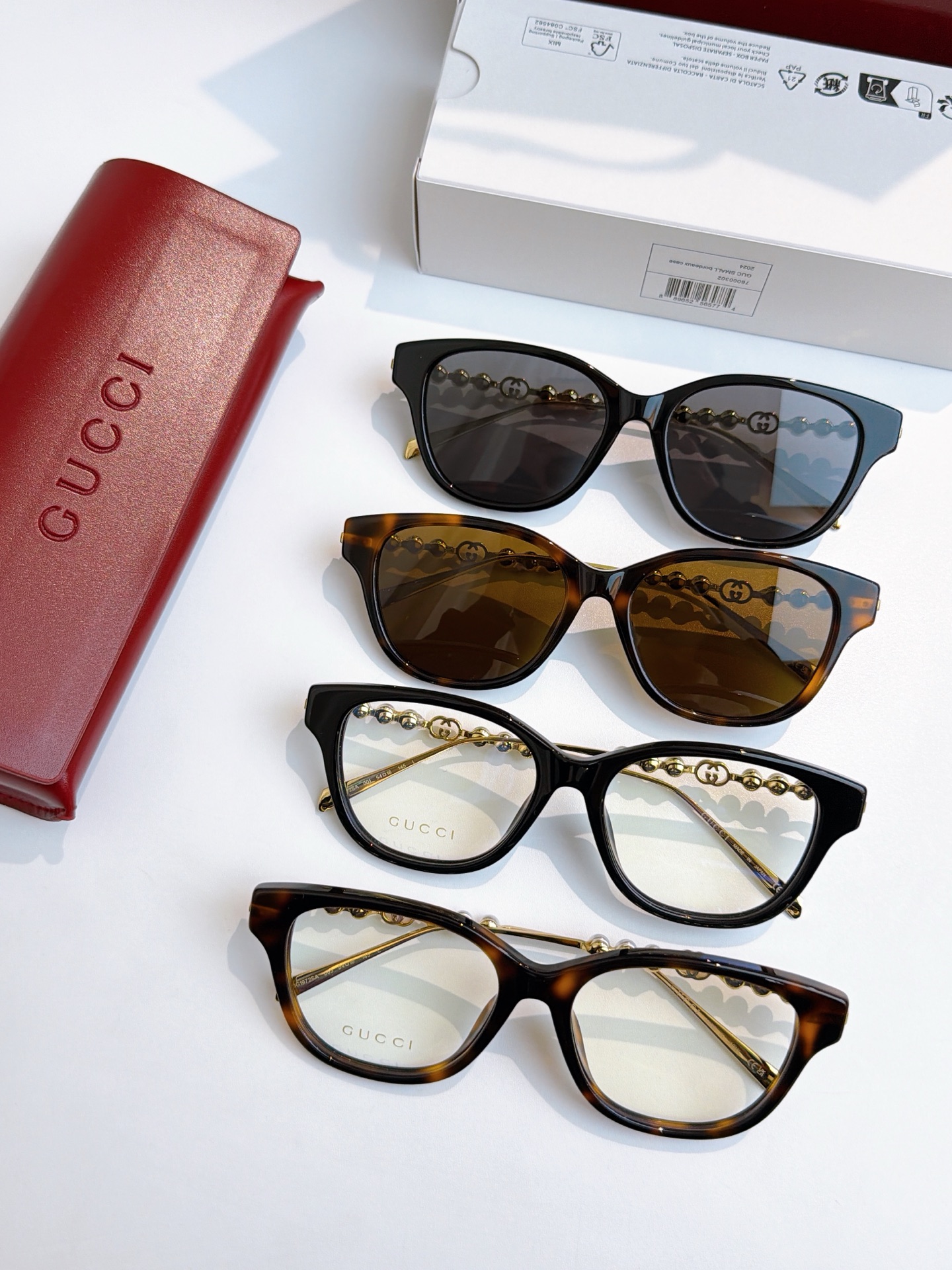 倪妮广告珍珠款GUCC* MODEL:GG1972OASIZE:54口16-145🔝🔝