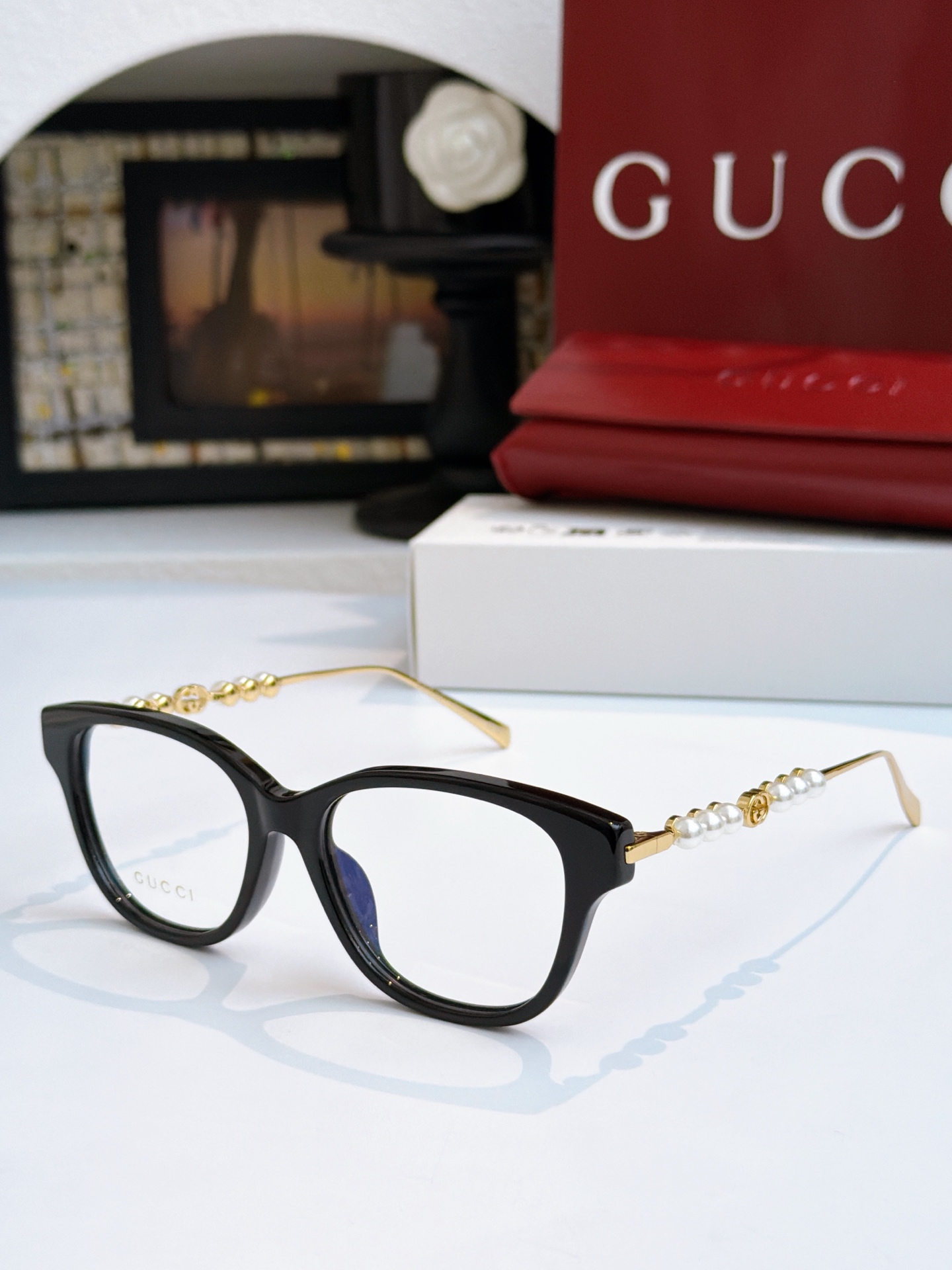 倪妮广告珍珠款GUCC* MODEL:GG1972OASIZE:54口16-145🔝🔝