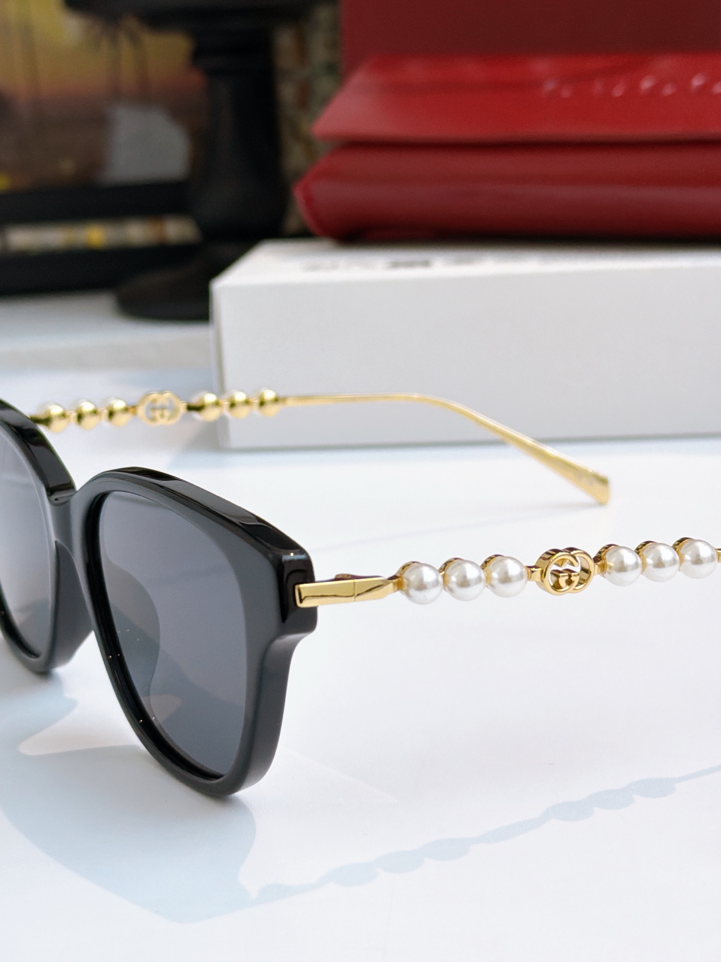 倪妮广告珍珠款GUCC* MODEL:GG1972OASIZE:54口16-145🔝🔝