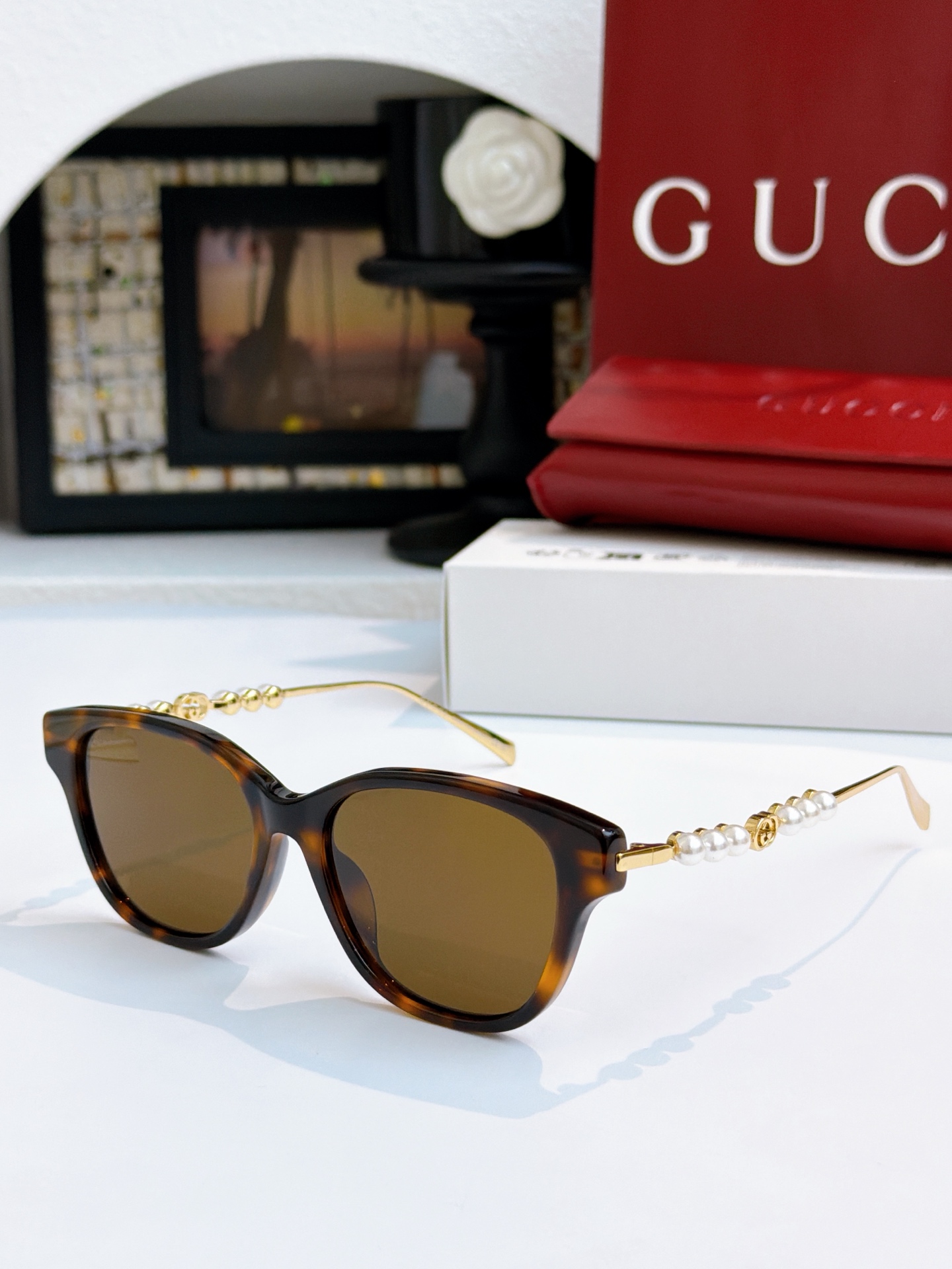 倪妮广告珍珠款GUCC* MODEL:GG1972OASIZE:54口16-145🔝🔝