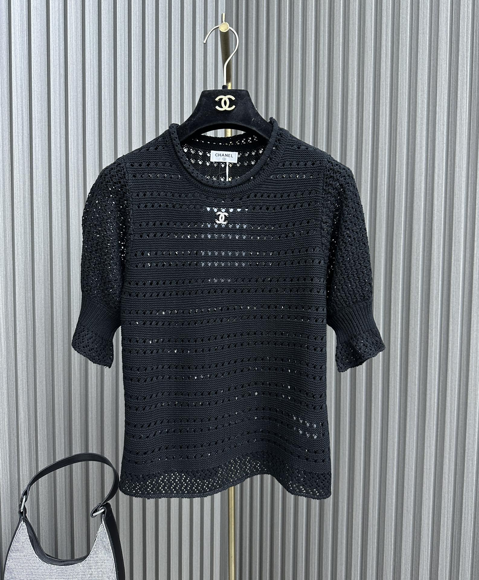 Chanel Clothing Shirts & Blouses Same as Original
 Openwork Cotton Knitting