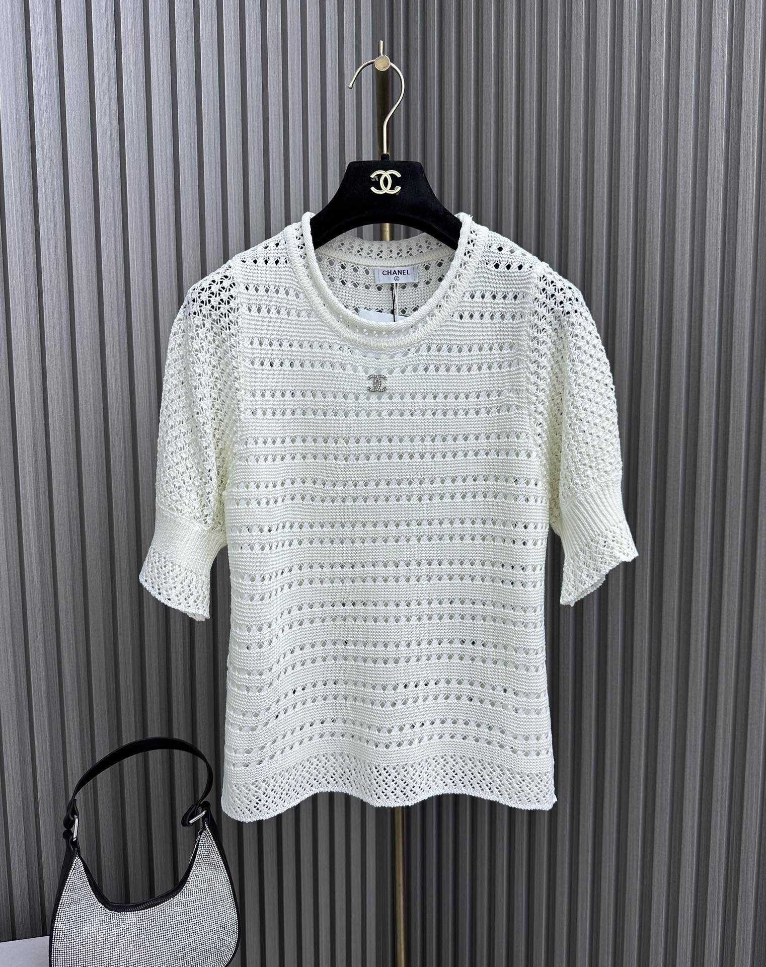 Wholesale Replica Shop
 Chanel Buy
 Clothing Shirts & Blouses Openwork Cotton Knitting