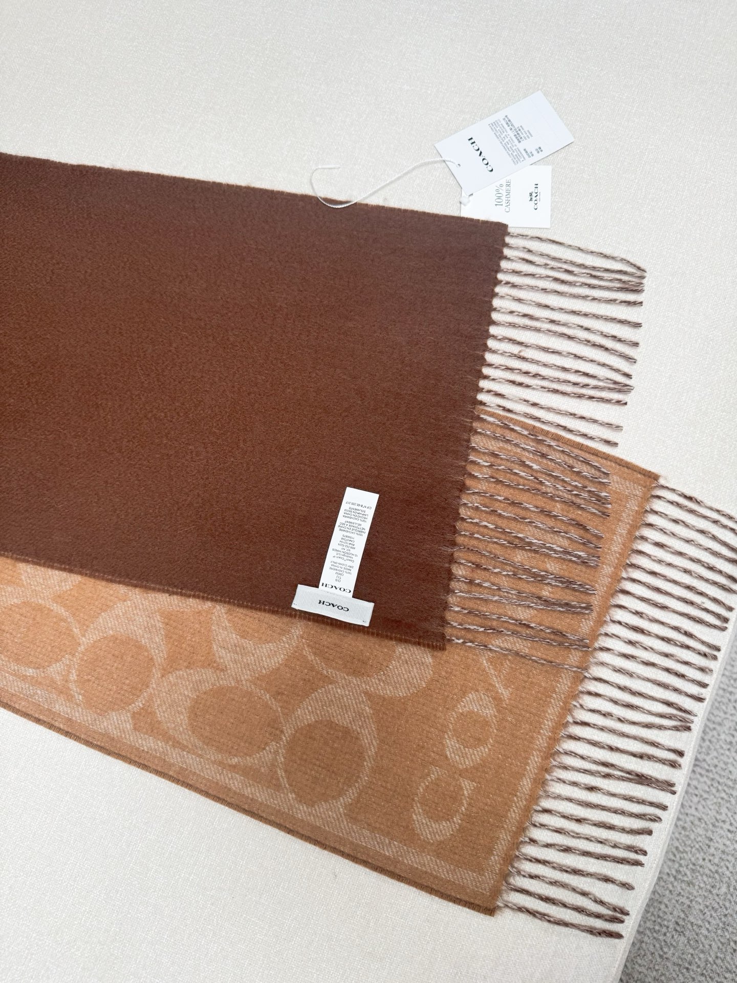Coach 特批 COACH双面羊绒围巾