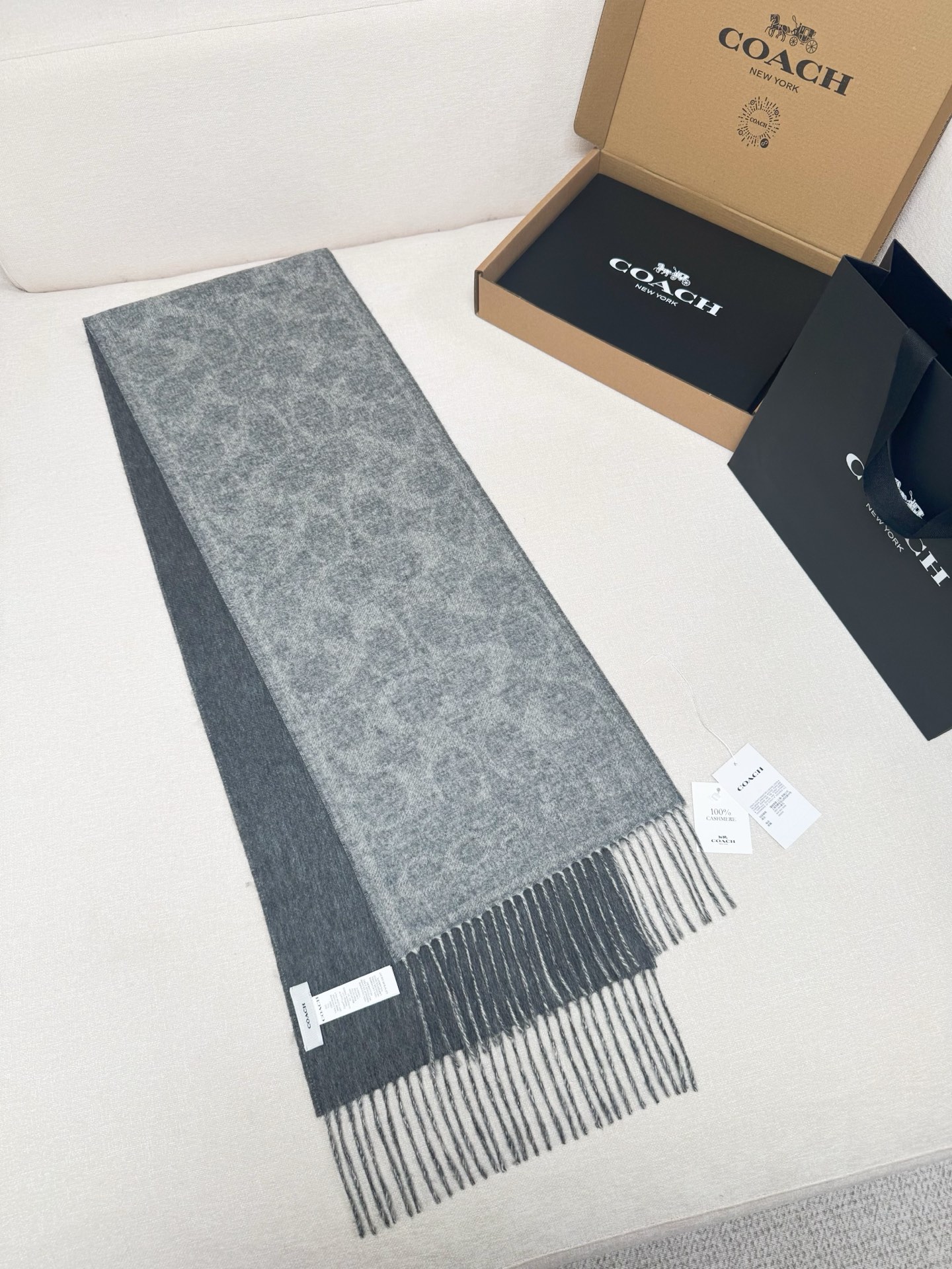 Coach 特批 COACH双面羊绒围巾