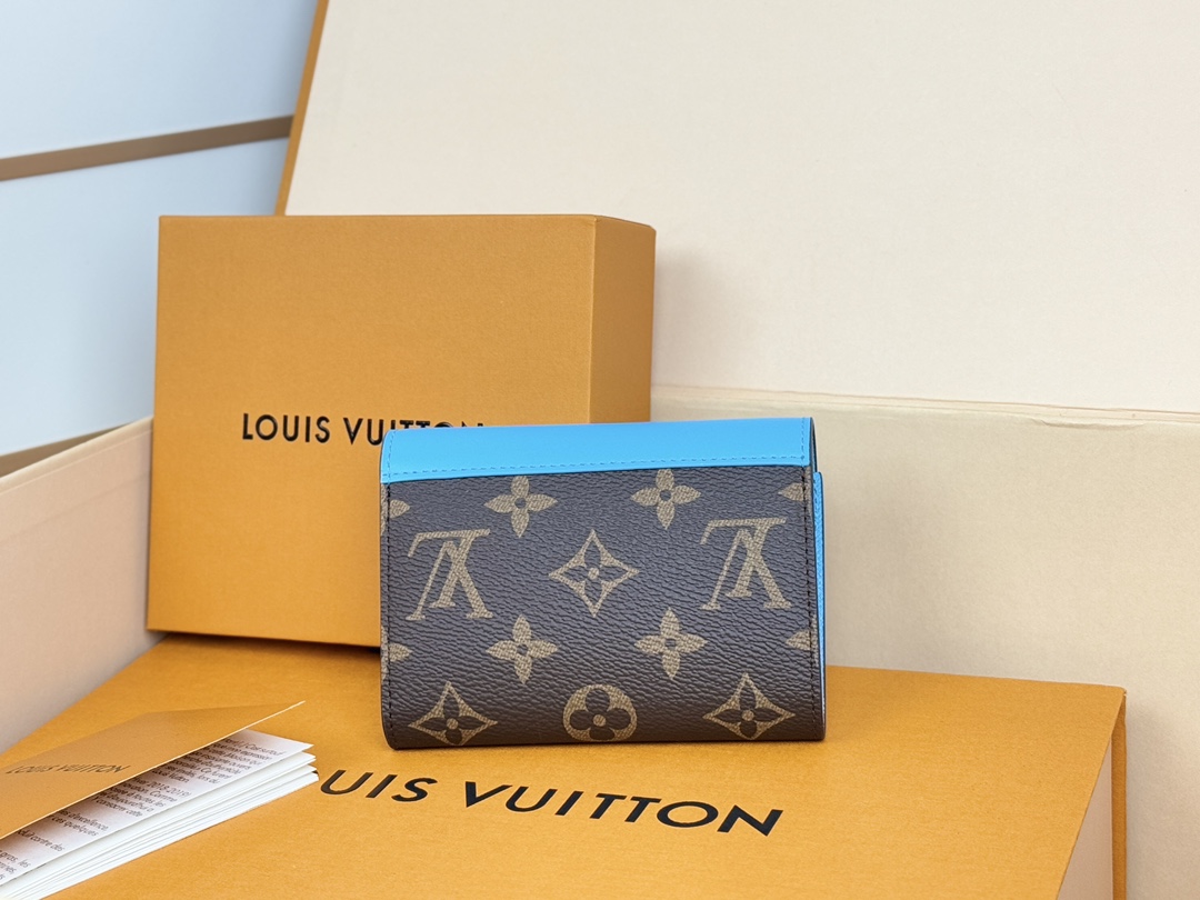 Louis Vuitton 新款钱包 豆豆款三折 M12390黄色 M12387大红 M12885大红