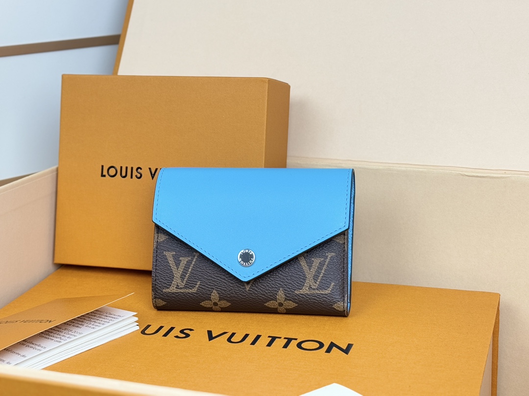 Louis Vuitton 新款钱包 豆豆款三折 M12390黄色 M12387大红 M12885大红