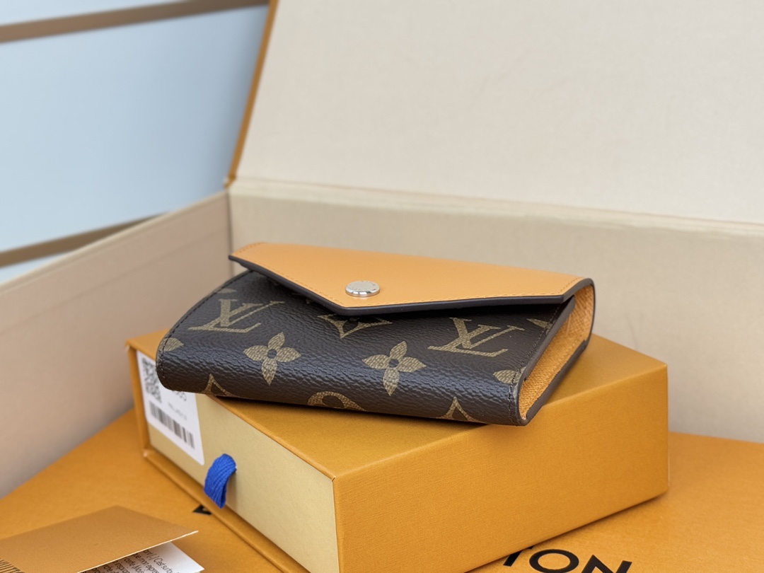 Louis Vuitton 新款钱包 豆豆款三折 M12390黄色 M12387大红 M12885大红