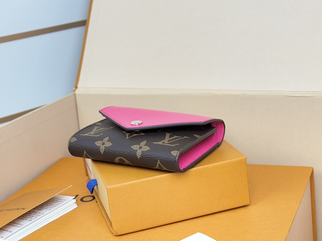 Louis Vuitton 新款钱包 豆豆款三折 M12390黄色 M12387大红 M12885大红