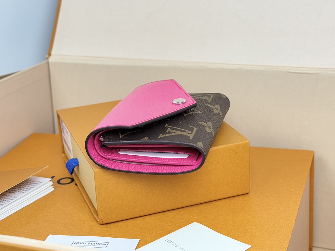 Louis Vuitton 新款钱包 豆豆款三折 M12390黄色 M12387大红 M12885大红