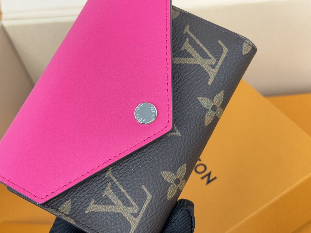 Louis Vuitton 新款钱包 豆豆款三折 M12390黄色 M12387大红 M12885大红