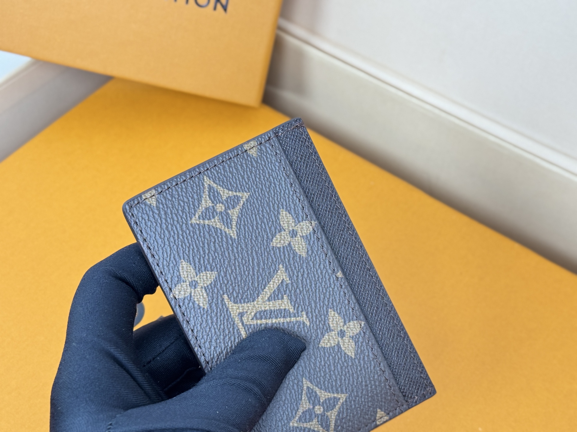 Louis Vuitton M61733 老花/黑色卡片包