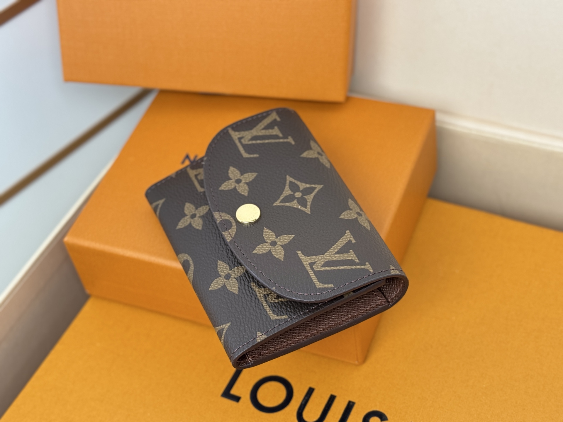 Louis Vuitton M41939老花/金扣 小巧玲珑却极为实用 此款多彩信封式零钱包是现代女性都市生活中的完美伴侣